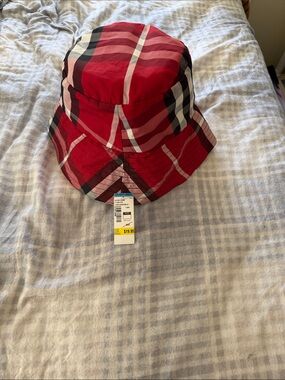 Red Plaid Bucket Hat - Unbranded